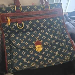 Louis Vuitton Blue and Red Monogram Shoulder Bag